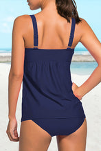 Load image into Gallery viewer, Adjustable Straps Ruched 2pcs Tankini Swimsuit
