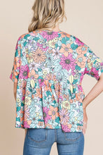 Cargue la imagen en el visor de la galería, Multicolor Floral Print Sleeveless Tank Top
