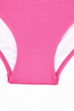 Cargue la imagen en el visor de la galería, Adjustable Straps Ruched 2pcs Tankini Swimsuit
