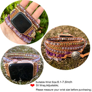 Natural Stone Apple Watch Bracelet Band
