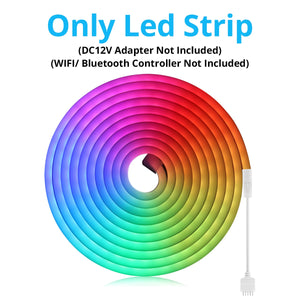 APP Control Smart RGB LED Neon Strip Compatible Alexa Google Home
