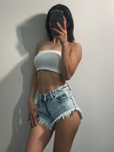 Load image into Gallery viewer, Summer high-waisted denim shorts
