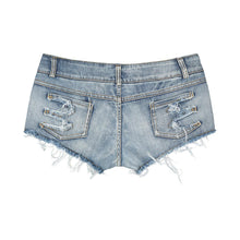 Load image into Gallery viewer, Denim Ripped Beggar Shorts
