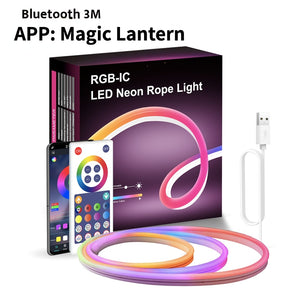Smart WiFi RGB LED Neon Music Sync Strip Lights
