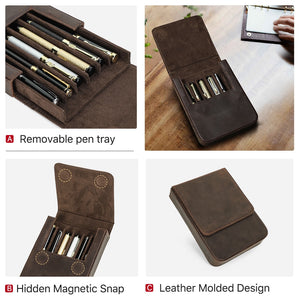Handmade Leather Fountain Pen Case