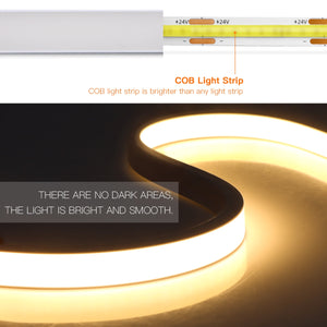 Ultra Bright 24V COB Neon Light LED Strip with PIR Motion Sensor