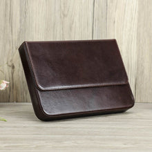 Load image into Gallery viewer, Leather 12 Slots Stationery Pen Case with Removable Pen Tray

