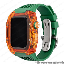 Load image into Gallery viewer, Transparent Case &amp; Silicone Strap for Apple Watch
