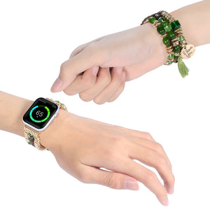 Women's Beaded Bracelet for Apple Watch