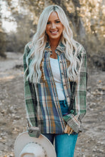 Load image into Gallery viewer, Chest Pockets Button Up Plaid Shacket
