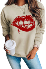 Load image into Gallery viewer, Beige Babe 90&#39;s Print Long Sleeve Graphic Sweatshirt

