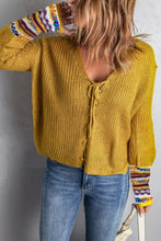 Cargue la imagen en el visor de la galería, Lace up V Neck Knit Sweater - www.novixan.com
