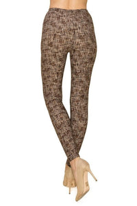 Multi Print, Full Length, High Waisted Leggings In A Fitted Style - www.novixan.com