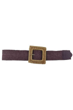 Load image into Gallery viewer, Square Straw Buckle Belt - www.novixan.com
