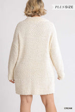 Load image into Gallery viewer, High Cowl Neck Bouclé Long Sleeve Sweater Dress - www.novixan.com
