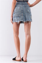 Cargue la imagen en el visor de la galería, High-waist Asymmetrical Trim Mini Skirt - www.novixan.com
