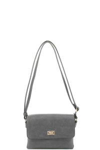 Smooth Colored Crossbody Leather Bag - www.novixan.com