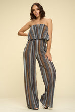Load image into Gallery viewer, Two Piece Set Strapless Crop Top with High Waist Palazzo Pants - www.novixan.com
