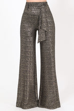 Cargue la imagen en el visor de la galería, Shiny Paillette Pants with Adjustable Buckle Belt - www.novixan.com
