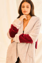 Cargue la imagen en el visor de la galería, Long Sleeve Wool Hoodie Jacket With Pocket - www.novixan.com
