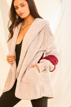 Load image into Gallery viewer, Long Sleeve Wool Hoodie Jacket With Pocket - www.novixan.com
