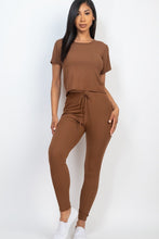 Load image into Gallery viewer, Short Sleeve Top and Leggings Set - www.novixan.com
