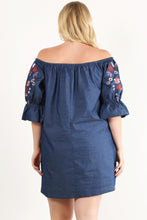 Cargue la imagen en el visor de la galería, Off Shoulder Short Dress Plus Size - www.novixan.com
