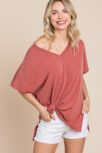 Load image into Gallery viewer, Casual V Neck Short Dolman Sleeves Top
