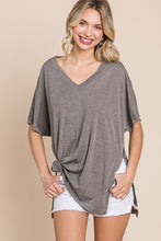 Load image into Gallery viewer, Casual V Neck Short Dolman Sleeves Top
