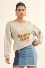 Cargue la imagen en el visor de la galería, Multicolor Star French Terry Knit Graphic Sweatshirt - www.novixan.com
