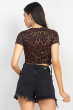 Load image into Gallery viewer, Ruched Drawstring Crop Top
