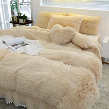 Load image into Gallery viewer, Luxury Plush Shaggy Warm Fleece Bedding Set
