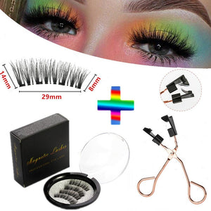 handcrafted natural thick Magnet Reuseable Eyelashes - www.novixan.com