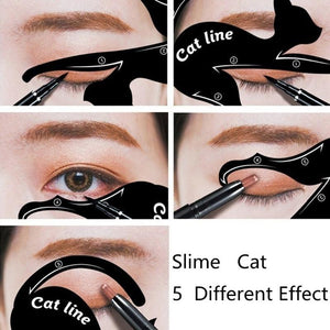 Cat Line Eyeliner Stencils Makeup Tool - www.novixan.com