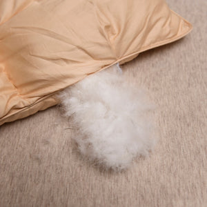 White Goose Down Comforter Duvet with Cotton Cover - www.novixan.com