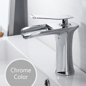 Waterfall Bathroom Basin Faucet Single handle Mixer Tap - www.novixan.com
