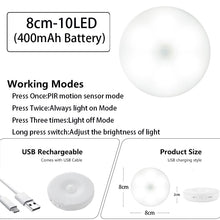 Load image into Gallery viewer, USB Rechargeable Motion Sensor Wireless LED Night Light - www.novixan.com
