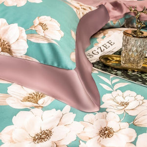 Elegant Floral Silky Soft Duvet Cover Set - www.novixan.com