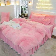 Load image into Gallery viewer, Luxury Plush Shaggy Warm Fleece Bedding Set
