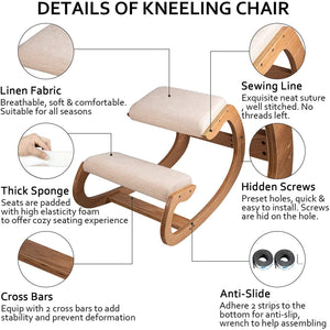 Ergonomic Kneeling Home Office Chair - www.novixan.com