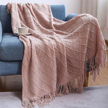 Cargue la imagen en el visor de la galería, Nordic Knitted Sofa Bed Blanket - www.novixan.com
