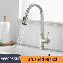 Load image into Gallery viewer, Single Handle Kitchen Swivel Faucets with Water Mixer Tap - www.novixan.com
