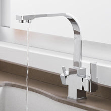 Load image into Gallery viewer, Deck Mounted Mixer Tap 360 Degree Rotation Kitchen Faucets with Water Purification Tap - www.novixan.com
