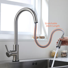 Cargue la imagen en el visor de la galería, Stainless Steel Smart Kitchen Faucets with Mixed Touch Control Sink Tap - www.novixan.com
