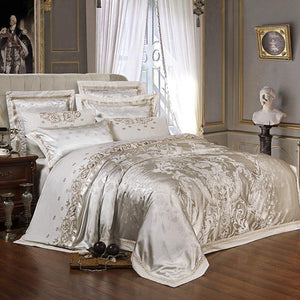 Luxury Silk Satin Duvet Cover Bedding Set - www.novixan.com