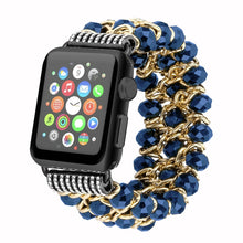 Cargue la imagen en el visor de la galería, Pulsera de cadena de metal para Apple Watch
