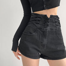 Load image into Gallery viewer, Large Size Denim High Waist Shorts
