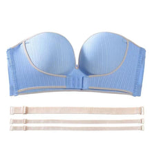 Load image into Gallery viewer, Front Closure Seamless Strapless Push Up Bra - www.novixan.com
