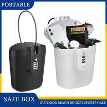Cargue la imagen en el visor de la galería, Portable Beach Outdoor Safe Box with Combination Lock and Steel Wire - www.novixan.com
