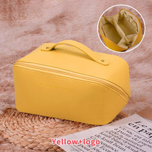 Load image into Gallery viewer, Large Capacity Travel Cosmetic Leather Bag
